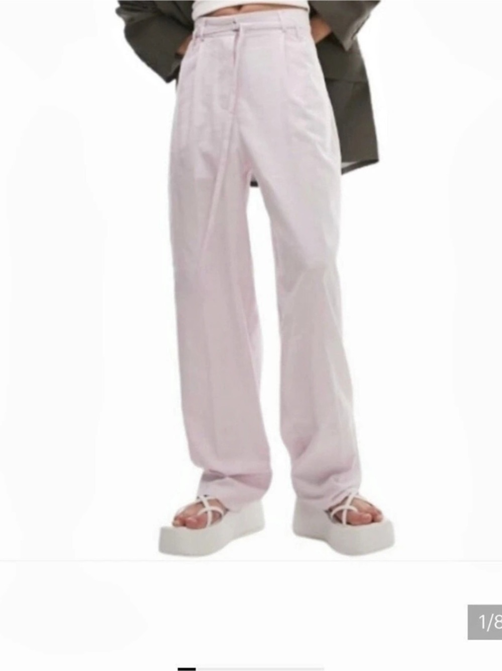 Topshop Storm Wide Leg Trousers in Pink US 6 NWT